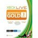 Carte d'abonnement Xbox Live 3 mois